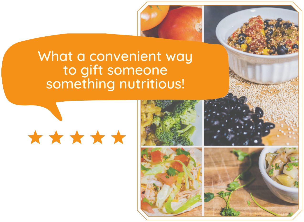 A screenshot of a 5-star review for More Than A Meal on the website. The review includes positive comments about the quality of the meals and the customer service, along with the reviewer's name and the date of the review.
